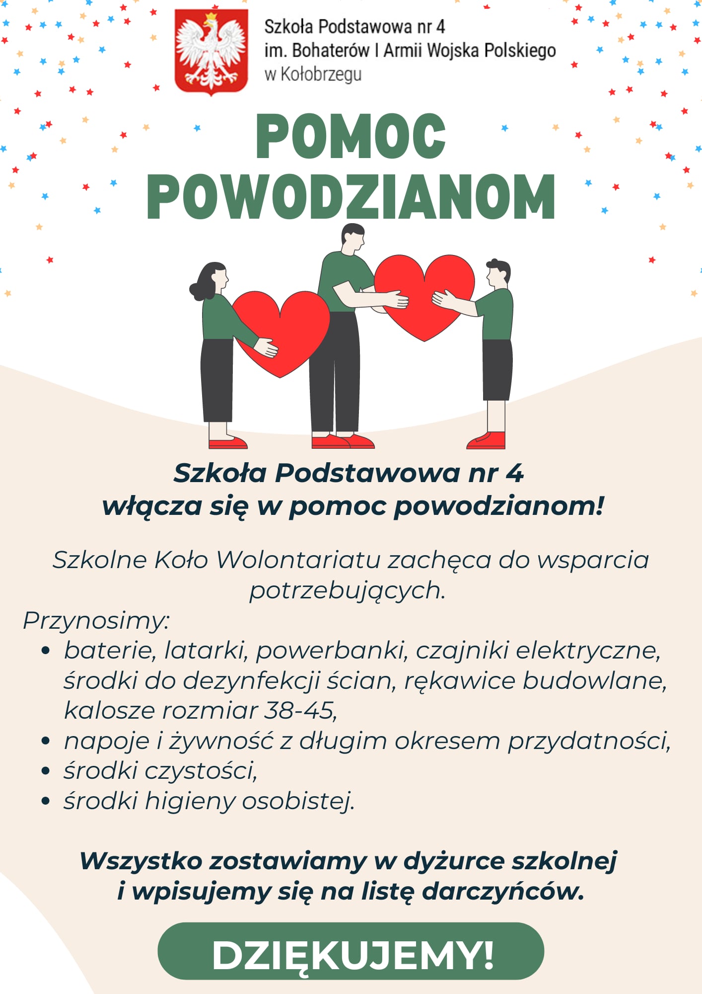 plakat promujący zbiórkę