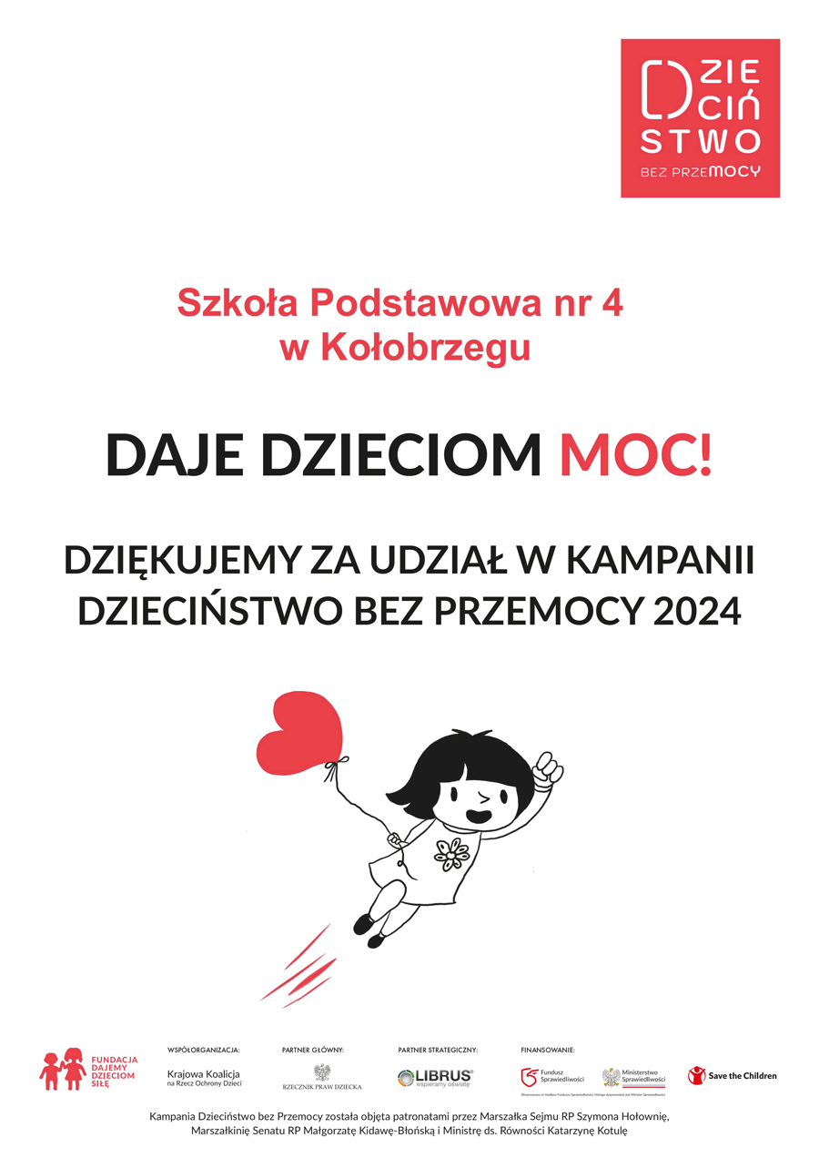 Podziękowanie za udział w kampani 