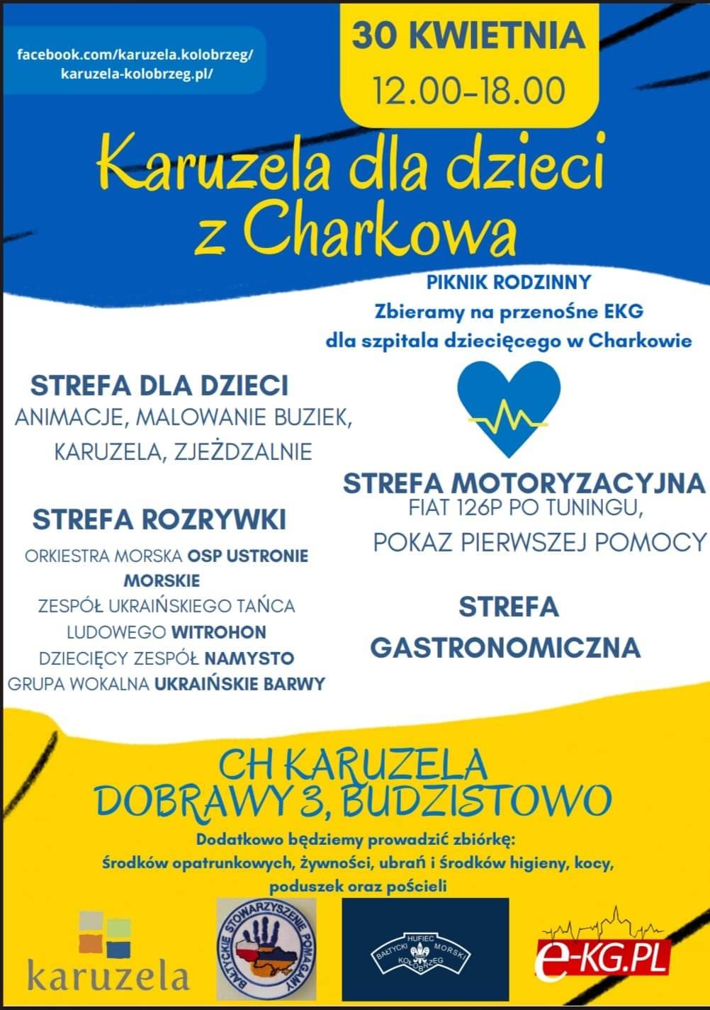 zkolne Koło Wolontariatu zaprasza do udziału w zbiórce funduszy na zakup sprzętu EKG dla szpitala dziecięcego w Charkowie