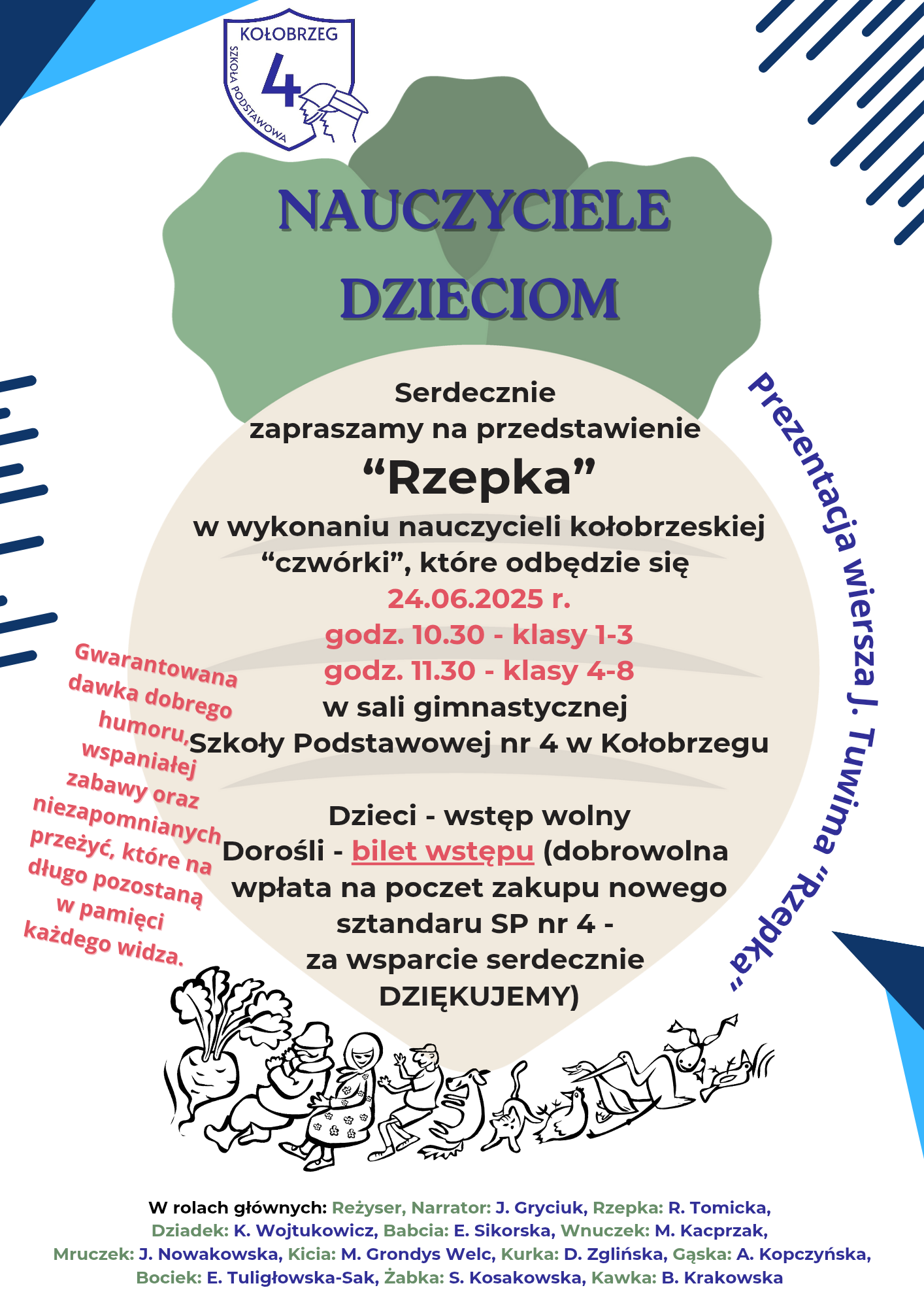 Rzepka plakat zapraszający na przedstawienie