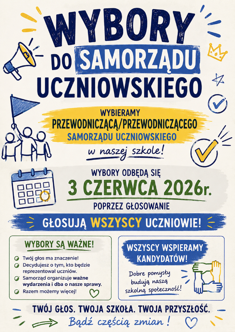 Plakat-wybory do samorządu uczniowskiego